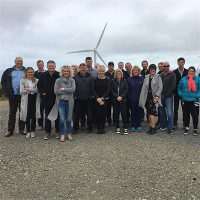Getting blown away at Meridian's West Wind Farm 