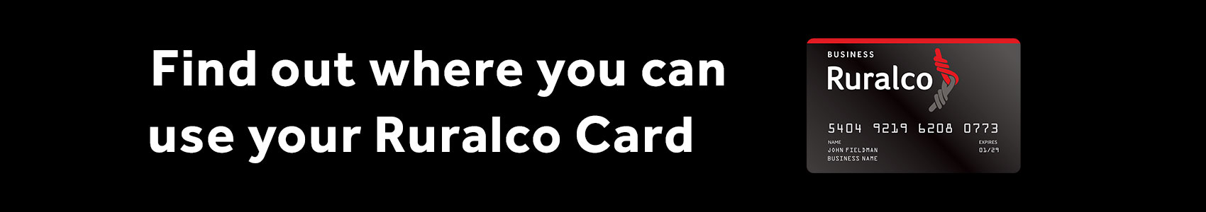 Find out where you can use your Ruralco Card