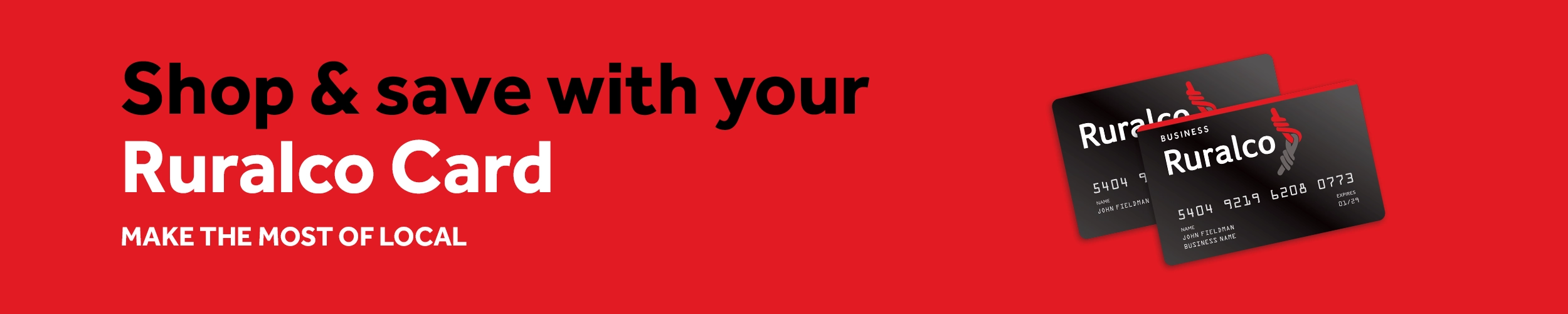 Shop & Save with your Ruralco Card