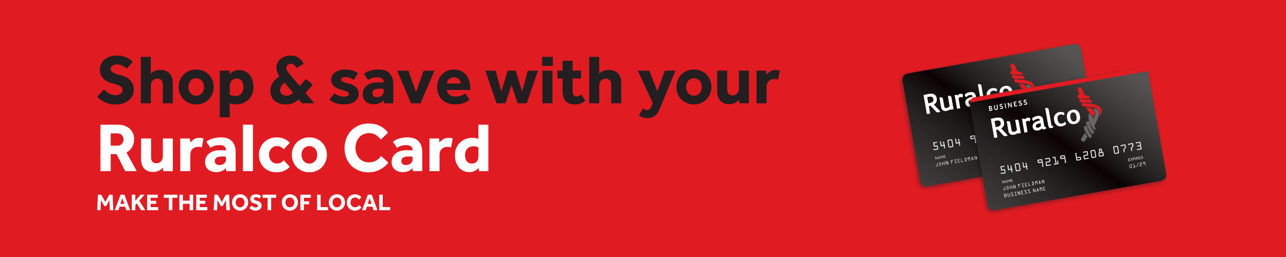 Shop & Save with your Ruralco Card