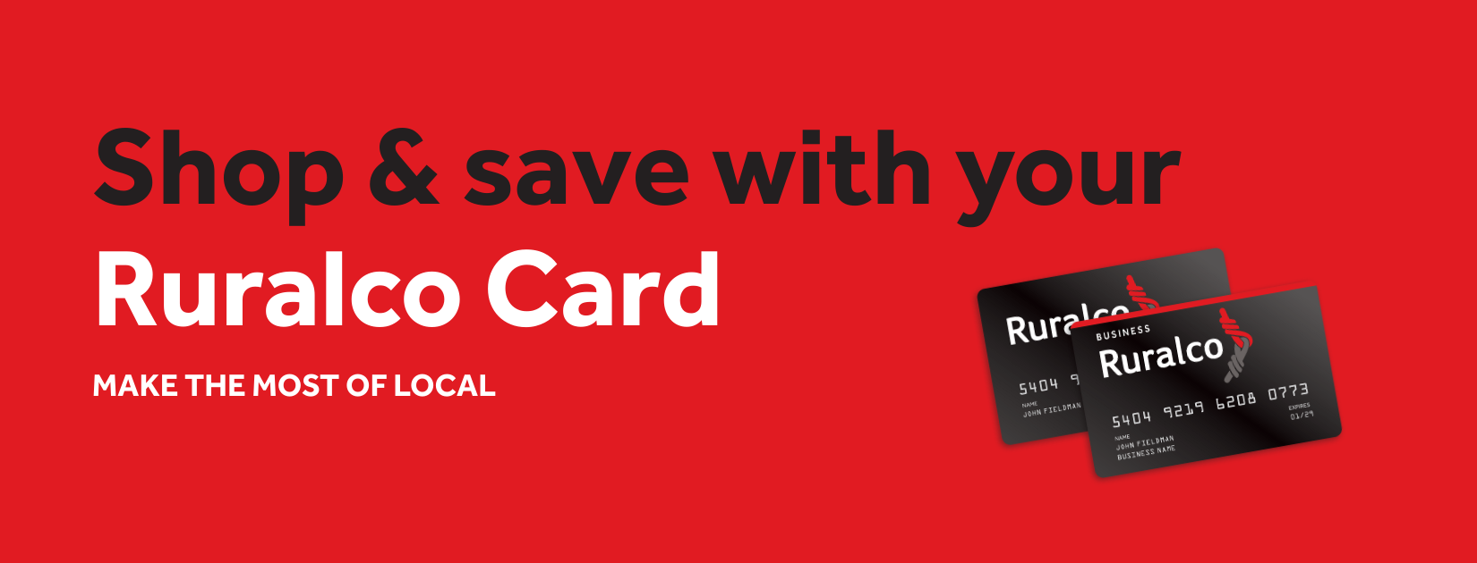 Shop & Save with your Ruralco Card
