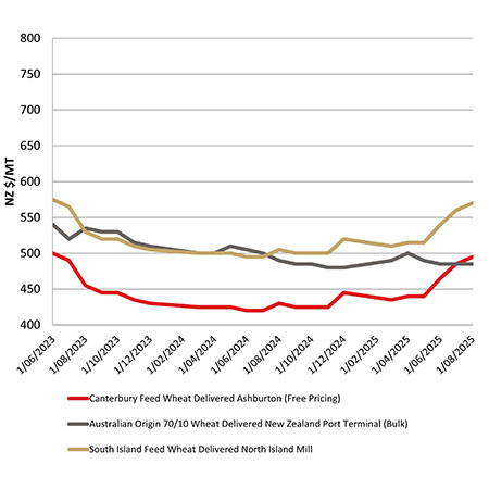 Feed wheat comparison