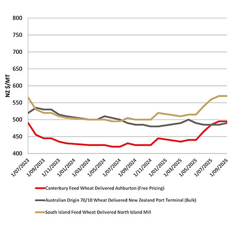 Feed wheat comparison