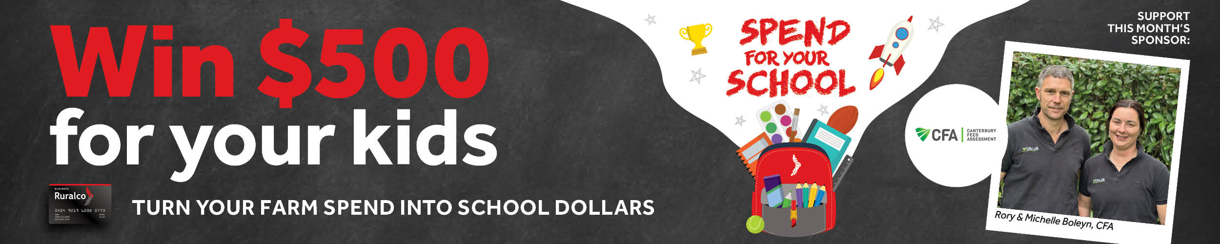 Win $500 for a primary school of your choice
