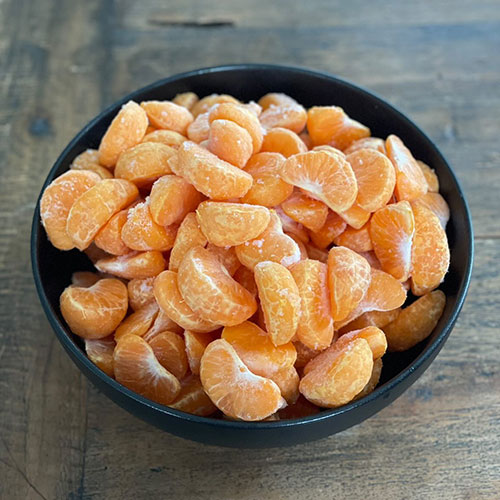 Frozen mandarins